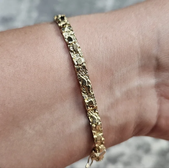 9k Gold Real Solid Yellow 7" 8 Grams - Picture 4 of 14